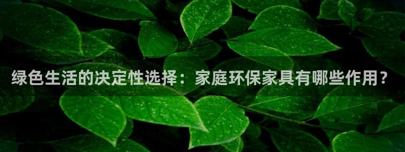 tp钱包fail能量不足：绿色生活的决定性选择：家庭环保家具